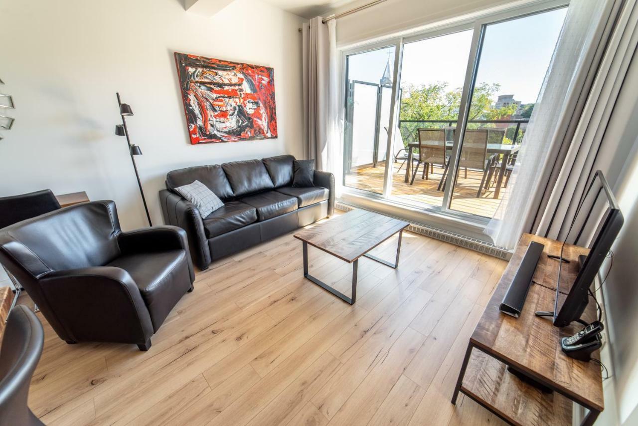 Aux Havres Urbains - Le Penthouse Du Kameleon Leilighet Québec Eksteriør bilde